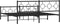 vidaXL - Bedframe - met - voetbord - zonder - matras - metaal - zwart - 180x200 - cm