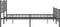 vidaXL - Bedframe - met - voetbord - zonder - matras - metaal - zwart - 160x200 - cm