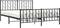 vidaXL - Bedframe - met - voetbord - zonder - matras - metaal - zwart - 160x200 - cm