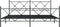 vidaXL - Bedframe - met - voetbord - zonder - matras - metaal - zwart - 180x200 - cm