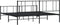 vidaXL - Bedframe - met - voetbord - zonder - matras - metaal - zwart - 180x200 - cm