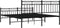 vidaXL - Bedframe - met - voetbord - zonder - matras - metaal - zwart - 160x200 - cm