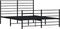 vidaXL - Bedframe - met - voetbord - zonder - matras - metaal - zwart - 160x200 - cm