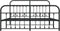 vidaXL - Bedframe - met - voetbord - zonder - matras - metaal - zwart - 180x200 - cm