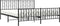 vidaXL - Bedframe - met - voetbord - zonder - matras - metaal - zwart - 180x200 - cm