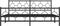 vidaXL - Bedframe - met - voetbord - zonder - matras - metaal - zwart - 180x200 - cm