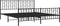 vidaXL - Bedframe - met - voetbord - zonder - matras - metaal - zwart - 180x200 - cm