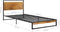 vidaXL - Bedframe - metaal - 100x200 - cm