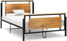 vidaXL - Bedframe - metaal - 120x200 - cm