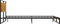vidaXL - Bedframe - metaal - 120x200 - cm
