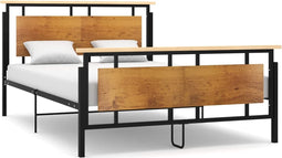 vidaXL - Bedframe - metaal - 140x200 - cm
