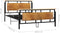 vidaXL - Bedframe - metaal - 140x200 - cm