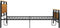 vidaXL - Bedframe - metaal - 140x200 - cm