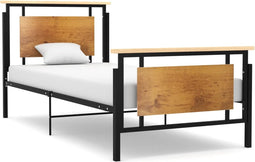 vidaXL - Bedframe - metaal - 90x200 - cm