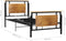 vidaXL - Bedframe - metaal - 90x200 - cm