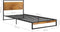 vidaXL - Bedframe - metaal - 90x200 - cm