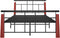 vidaXL - Bedframe - metaal - en - massief - eikenhout - 120x200 - cm
