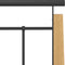 vidaXL - Bedframe - metaal - en - massief - eikenhout - 140x200 - cm