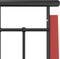 vidaXL - Bedframe - metaal - en - massief - eikenhout - 180x200 - cm
