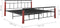 vidaXL - Bedframe - metaal - en - massief - eikenhout - 180x200 - cm