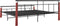 vidaXL - Bedframe - metaal - en - massief - eikenhout - 200x200 - cm