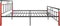 vidaXL - Bedframe - metaal - en - massief - eikenhout - 200x200 - cm