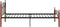 vidaXL - Bedframe - metaal - en - massief - eikenhout - zwart - 90x200 - cm