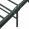 vidaXL - Bedframe - metaal - grijs - 100x200 - cm
