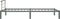 vidaXL - Bedframe - metaal - grijs - 100x200 - cm