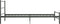 vidaXL - Bedframe - metaal - grijs - 100x200 - cm