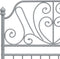vidaXL - Bedframe - metaal - grijs - 100x200 - cm
