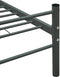 vidaXL - Bedframe - metaal - grijs - 100x200 - cm