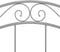 vidaXL - Bedframe - metaal - grijs - 100x200 - cm