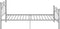vidaXL - Bedframe - metaal - grijs - 100x200 - cm