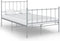 vidaXL - Bedframe - metaal - grijs - 120x200 - cm