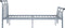vidaXL - Bedframe - metaal - grijs - 120x200 - cm