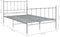 vidaXL - Bedframe - metaal - grijs - 120x200 - cm