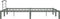 vidaXL - Bedframe - metaal - grijs - 120x200 - cm