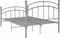 vidaXL - Bedframe - metaal - grijs - 120x200 - cm