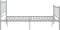 vidaXL - Bedframe - metaal - grijs - 120x200 - cm