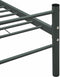 vidaXL - Bedframe - metaal - grijs - 120x200 - cm