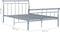 vidaXL - Bedframe - metaal - grijs - 120x200 - cm