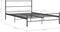 vidaXL - Bedframe - metaal - grijs - 120x200 - cm