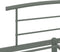 vidaXL - Bedframe - metaal - grijs - 120x200 - cm