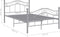 vidaXL - Bedframe - metaal - grijs - 120x200 - cm