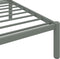 vidaXL - Bedframe - metaal - grijs - 120x200 - cm