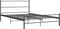 vidaXL - Bedframe - metaal - grijs - 120x200 - cm