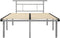 vidaXL - Bedframe - metaal - grijs - 120x200 - cm