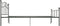 vidaXL - Bedframe - metaal - grijs - 120x200 - cm