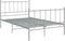 vidaXL - Bedframe - metaal - grijs - 120x200 - cm